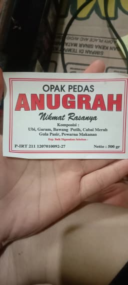 Opak Pedas Anugrah